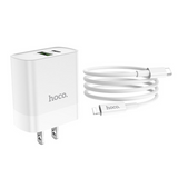 Hoco C80 Plus Pd+qc3.0 Charger Set (Type-c To Lightning)