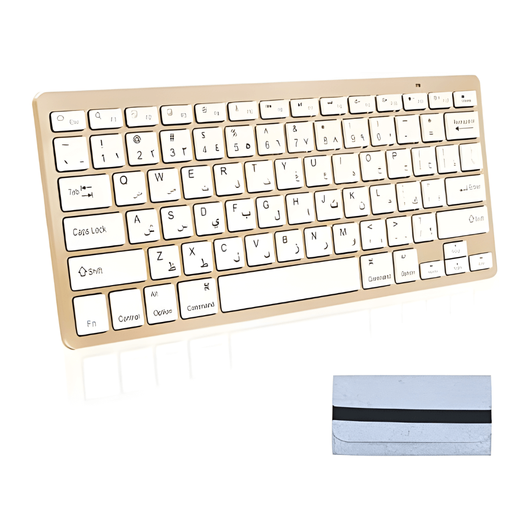 ELE3ST Bluetooth Keyboard Ultra Slim Full Size Keyboard With Numeric Keypad