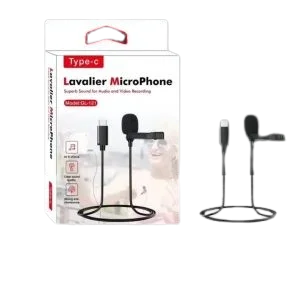 Lavalier Microphone For Iphone & Tablet – External Clip On Mini Lapel Mic For Video Recording & Vlogging With 3.5mm Connector, Windscreen, Mount & Carrying Pouch